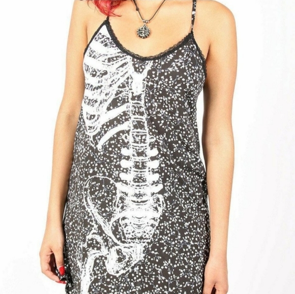 ☮️SOLD!☮️NWT! Iron Fist Death Breath Black Slip Dress. Size 2XL - Picture 5 of 11